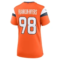 Women's Nike John Franklin-Myers  Orange Denver Broncos Team Game Jersey