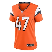 Maillot Nike Karene Reid orange Denver Broncos Team Game pour femme