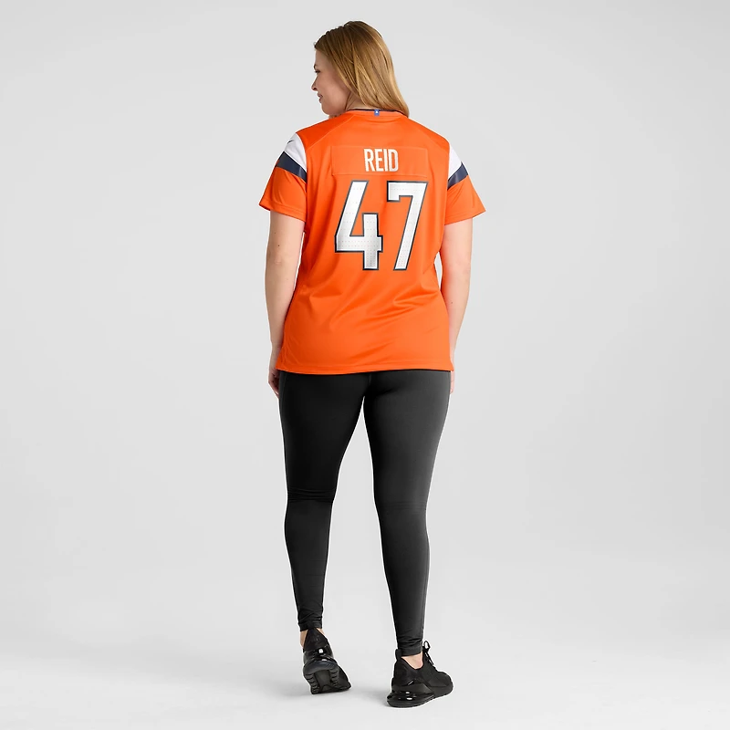 Women's Nike Karene Reid Orange Denver Broncos Team Game Jersey