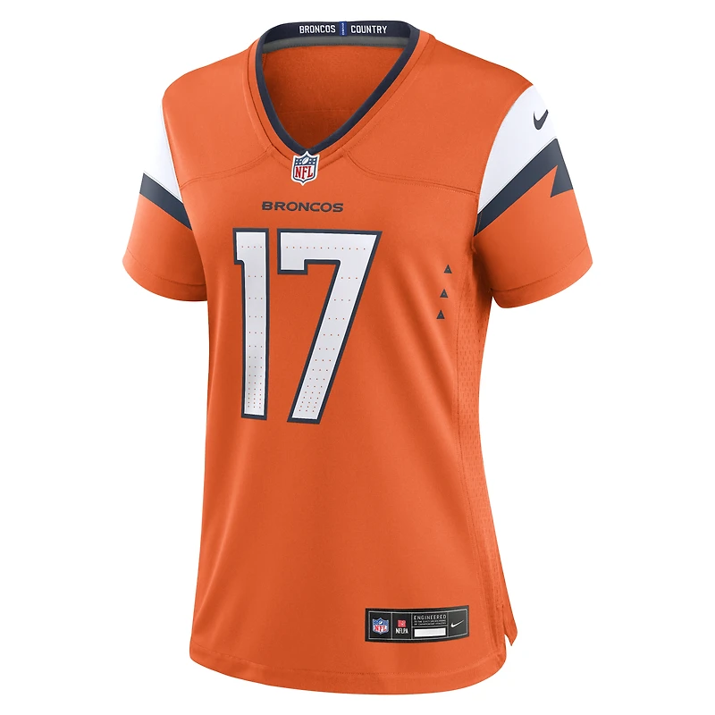 Maillot de match Nike Lil'Jordan Humphrey orange des Broncos Denver pour femmes