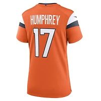 Maillot de match Nike Lil'Jordan Humphrey orange des Broncos Denver pour femmes