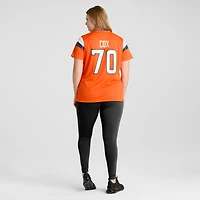 Maillot de match Nike Marques Cox orange pour femme, Denver Broncos