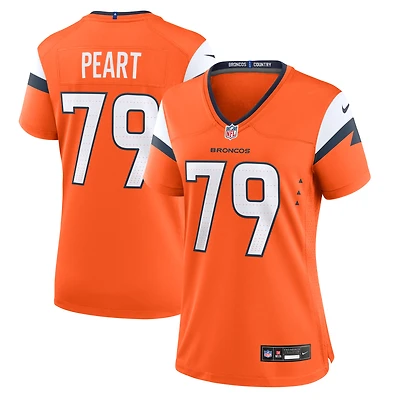 Maillot de match Nike Matt Peart Orange Denver Broncos pour femme