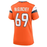 Women's Nike Mike McGlinchey  Orange Denver Broncos Team Game Jersey