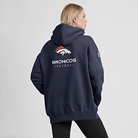 Women's Nike Navy Denver Broncos 2023 Sideline Club Fleece Pullover Hoodie