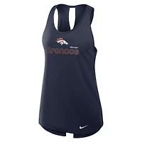 Débardeur Nike Dri-FIT bleu marine Denver Broncos Crossback pour femme