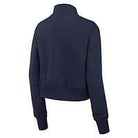 Sweat-shirt Nike bleu marine Denver Broncos Primetime Phoenix à demi-zip pour femme