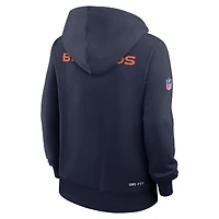 Women's Nike Navy Denver Broncos Sideline Standard Issue Initial Home Dri-FIT Hoodie