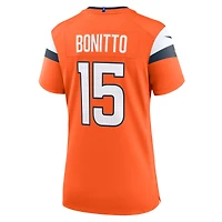 Maillot de match Nike Nik Bonitto Orange Denver Broncos pour femme