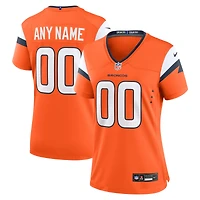 Maillot de match personnalisé Nike Orange Denver Broncos Mile High Collection pour femme