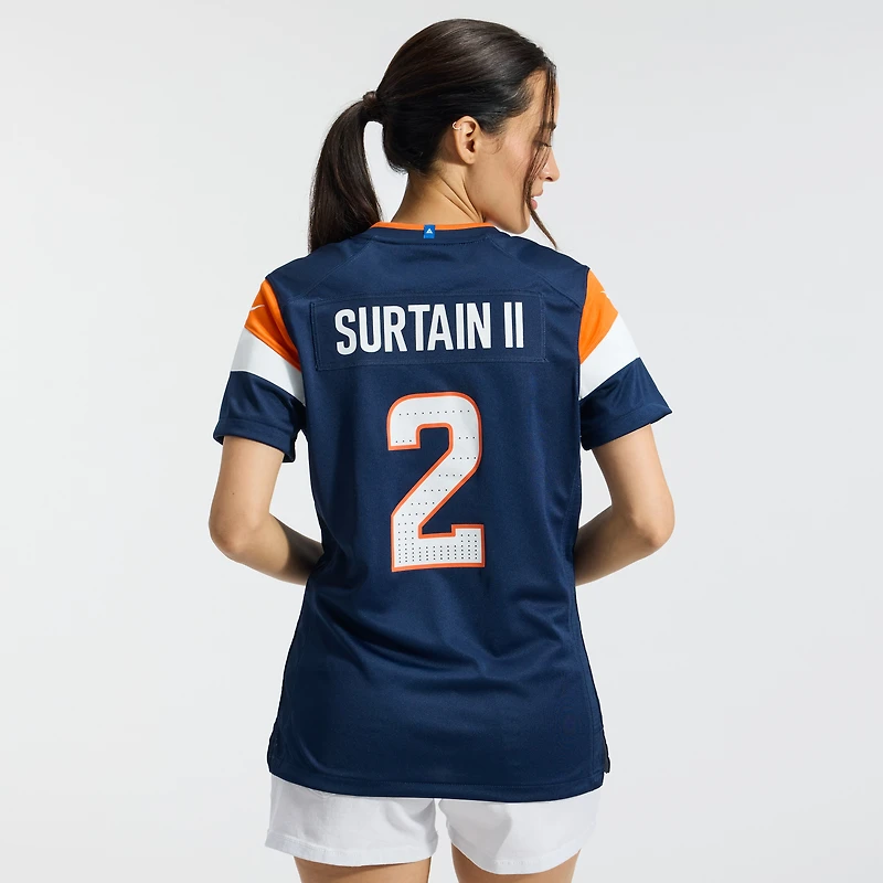 Women's Nike Patrick Surtain II White Denver Broncos Game Jersey