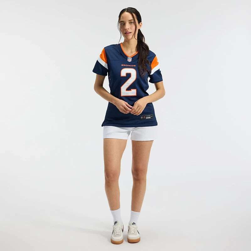Maillot de match Nike Patrick Surtain II orange des Broncos Denver pour femmes