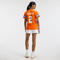 Maillot Nike Patrick Surtain II Orange Denver Broncos Mile High Collection 1977 Throwback Player Game pour femme