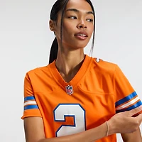 Women's Nike Patrick Surtain II Orange Denver Broncos Mile High Collection 1977 Throwback Player Game Jersey