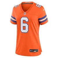 Women's Nike P.J. Locke III Orange Denver Broncos Mile High Collection 1977 Throwback Player Game Jersey