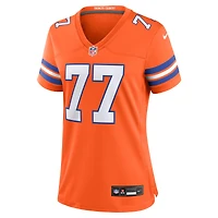 Women's Nike Quinn Meinerz Orange Denver Broncos Mile High Collection 1977 Throwback Player Game Jersey
