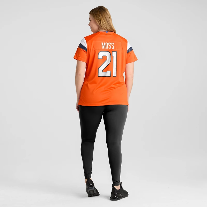 Women's Nike Riley Moss  Orange Denver Broncos Team Game Jersey