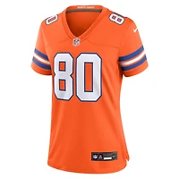 Maillot Nike Rod Smith Orange Denver Broncos Mile High Collection 1977 Throwback pour femme - de jeu joueur retraité