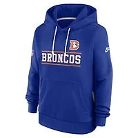 Women's Nike  Royal Denver Broncos Sideline Standard Issue Alternate Dri-FIT Hoodie