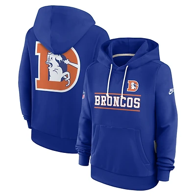 Women's Nike Royal Denver Broncos Sideline Standard Issue Alternate Dri-FIT Hoodie
