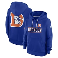 Women's Nike  Royal Denver Broncos Sideline Standard Issue Alternate Dri-FIT Hoodie