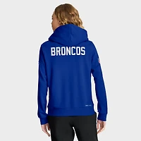 Sweat à capuche Nike Royal Denver Broncos Throwback Sideline Standard Issue Dri-FIT pour femme