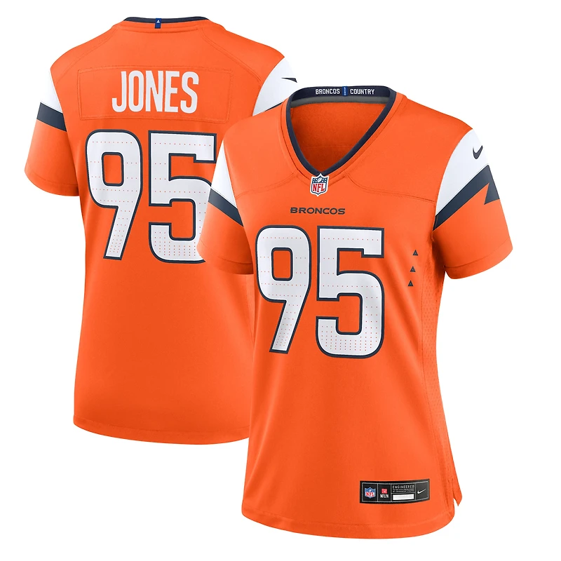 Women's Nike Sai'vion Jones  Orange Denver Broncos Team Game Jersey