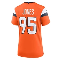 Maillot de match Nike Sai'vion Jones orange des Denver Broncos pour femme