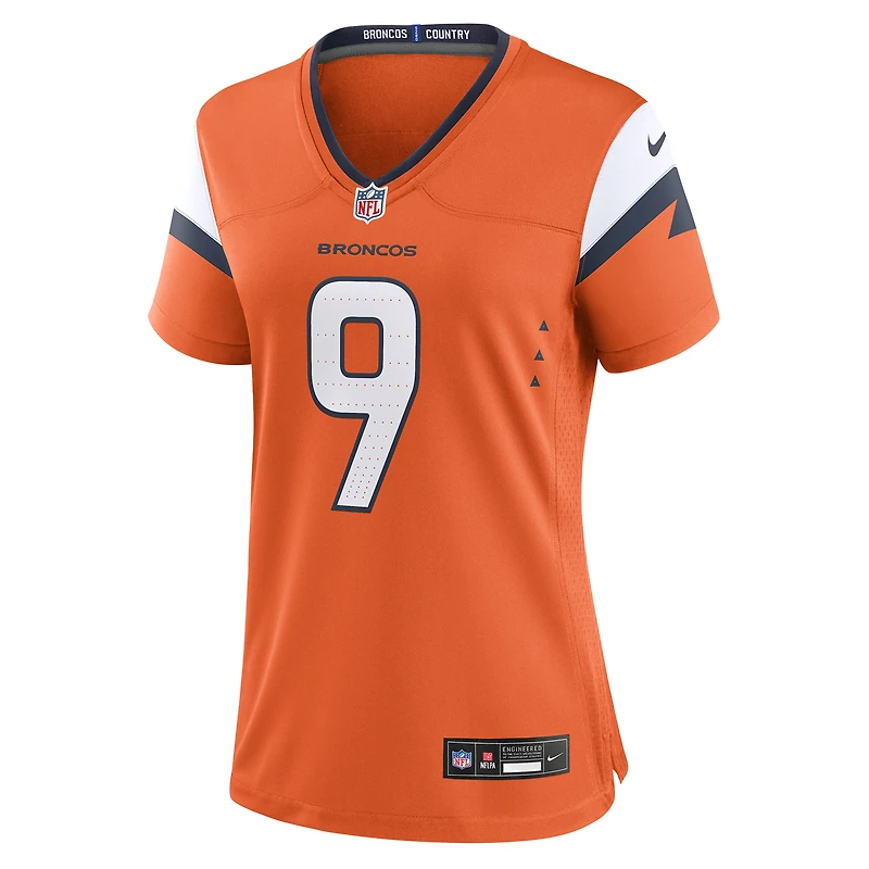 Women's Nike Talanoa Hufanga  Orange Denver Broncos Team Game Jersey
