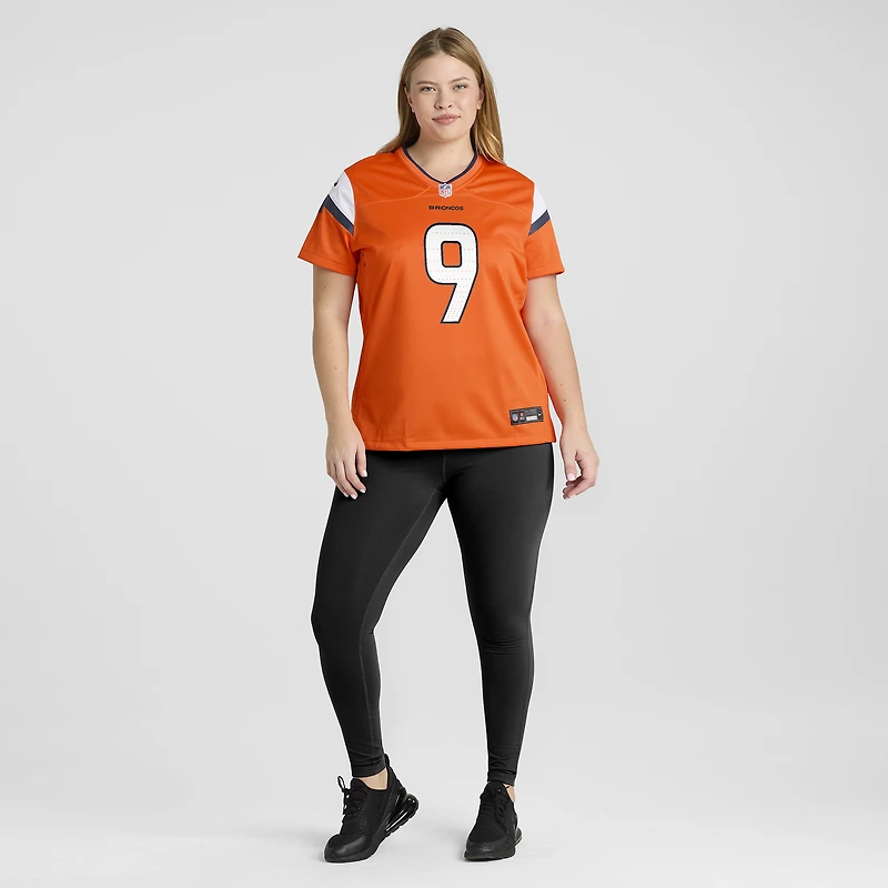 Women's Nike Talanoa Hufanga  Orange Denver Broncos Team Game Jersey