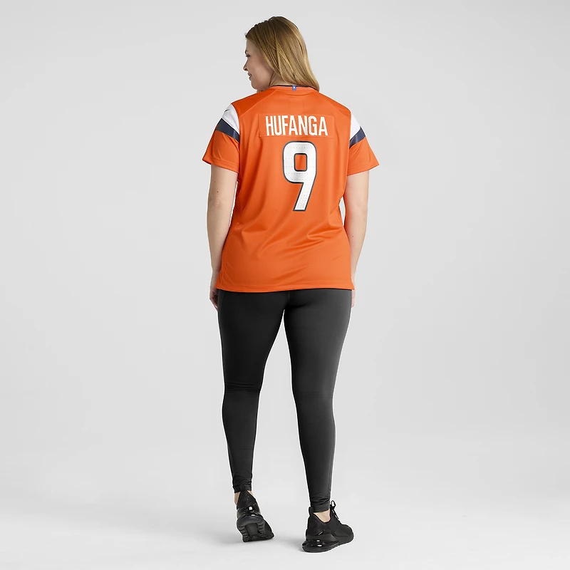 Women's Nike Talanoa Hufanga  Orange Denver Broncos Team Game Jersey