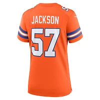 Women's Nike Tom Jackson Orange Denver Broncos Mile High Collection 1977 Throwback Retired Player Game Jersey