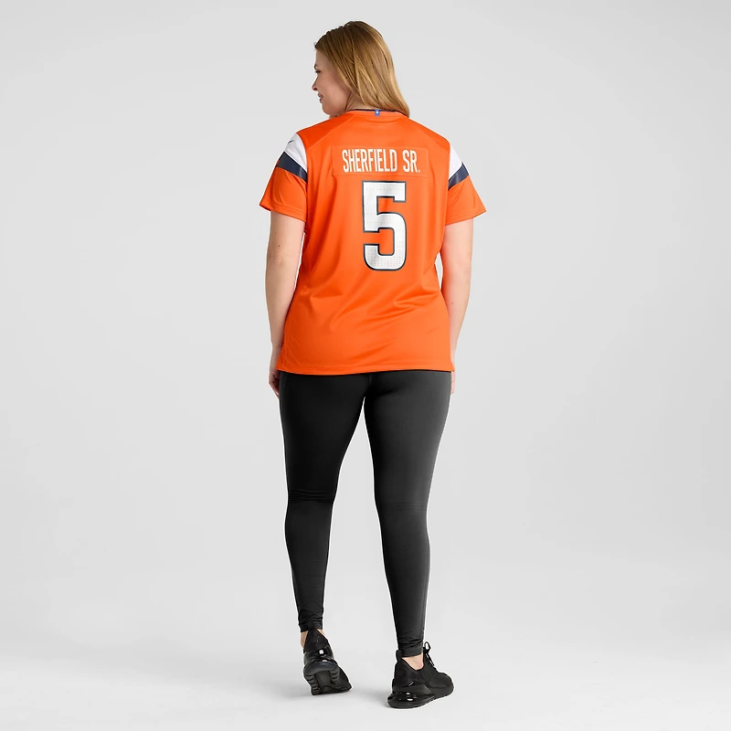 Women's Nike Trent Sherfield Sr.  Orange Denver Broncos Team Game Jersey