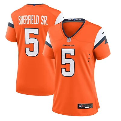 Women's Nike Trent Sherfield Sr.  Orange Denver Broncos Team Game Jersey