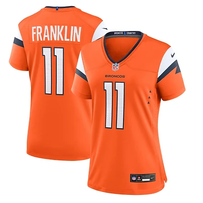 Maillot Nike Troy Franklin orange Denver Broncos Team Game pour femme
