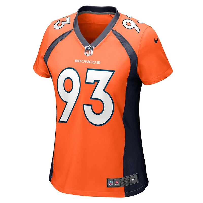 Maillot de match Nike Troy Jones Orange Denver Broncos pour femme