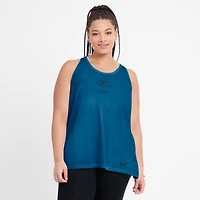Women's Nike Turquoise Denver Broncos Glory Open-Back Crisscross Dri-FIT Tank Top