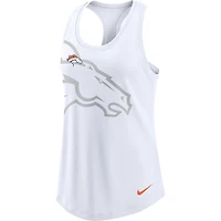 Débardeur Nike Denver Broncos Tri-Blend Racerback pour femme - Blanc