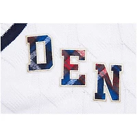 Pull à col en V Pro Standard blanc Denver Broncos Prep pour femmes