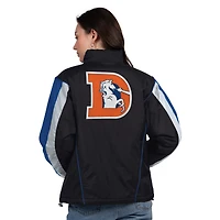 Veste demi-zippée noire/bleu marine Starter pour femme des Denver Broncos Thursday Night Gridiron