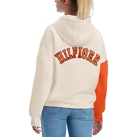 Women's Tommy Hilfiger Cream/Orange Denver Broncos Harriet Pullover Hoodie
