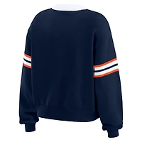 Pull à lacets bleu marine Denver Broncos WEAR by Erin Andrews pour femme