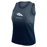Women's WEAR by Erin Andrews x Gracie Hunt Navy Denver Broncos Ombre Tank Top