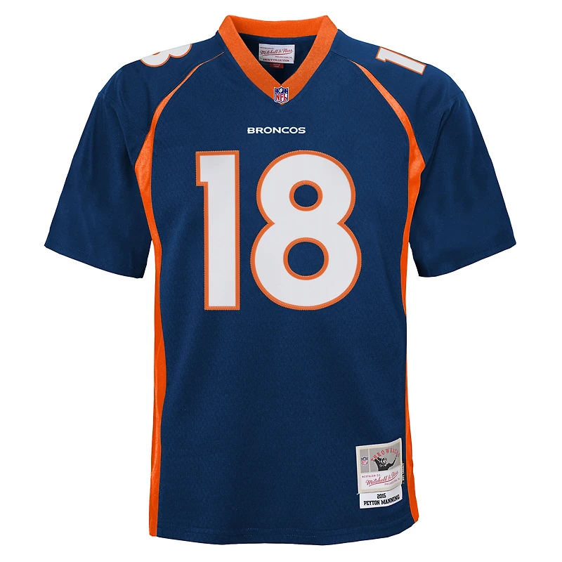 Youth Mitchell & Ness Peyton Manning Navy Denver Broncos 2015 Retired Player Legacy Jersey