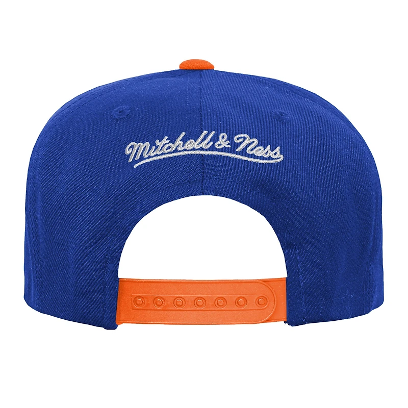 Casquette Snapback bicolore pour jeunes Mitchell & Ness Royal Denver Broncos Team