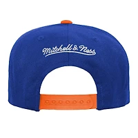 Casquette Snapback bicolore pour jeunes Mitchell & Ness Royal Denver Broncos Team
