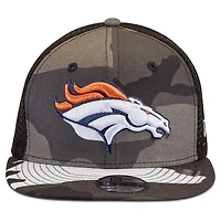 Casquette Snapback 9FIFTY Trucker Denver Broncos New Era camouflage/noir pour jeune