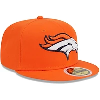 Casquette ajustée 59FIFTY Main des Broncos de Denver New Era orange pour jeune