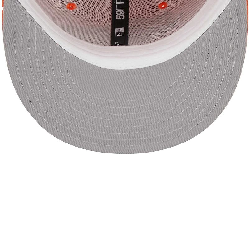 Casquette ajustée 59FIFTY Main des Broncos de Denver New Era orange pour jeune