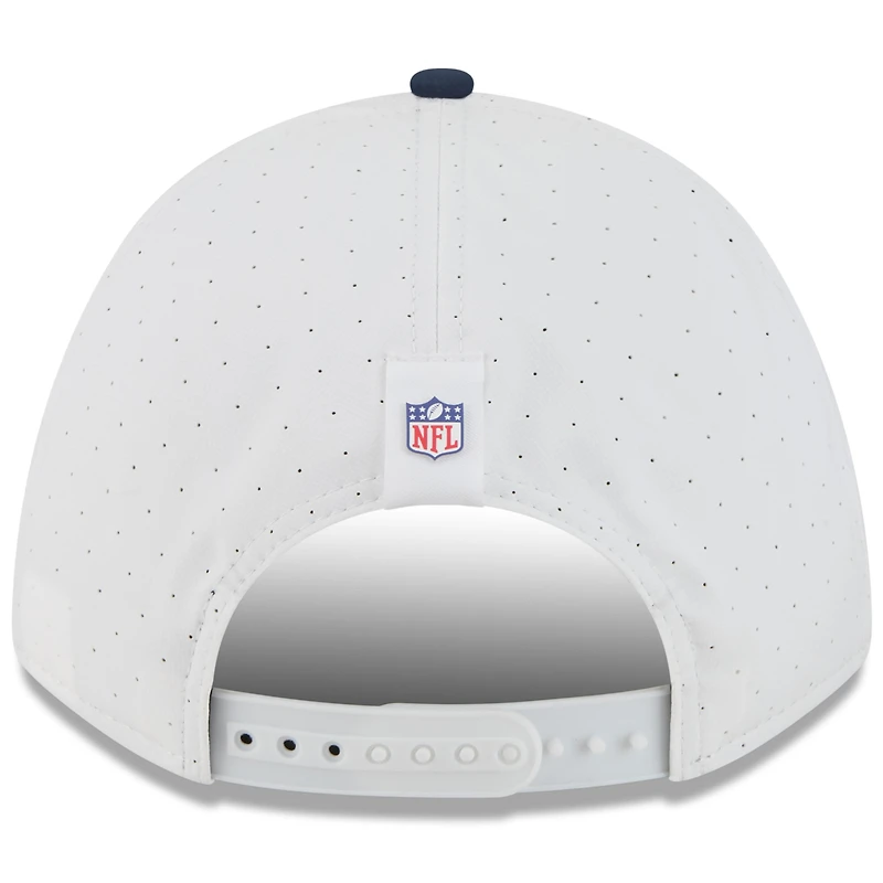 Youth New Era  White/Navy Denver Broncos 2025 NFL Training Camp A-Frame 9FORTY Adjustable Hat